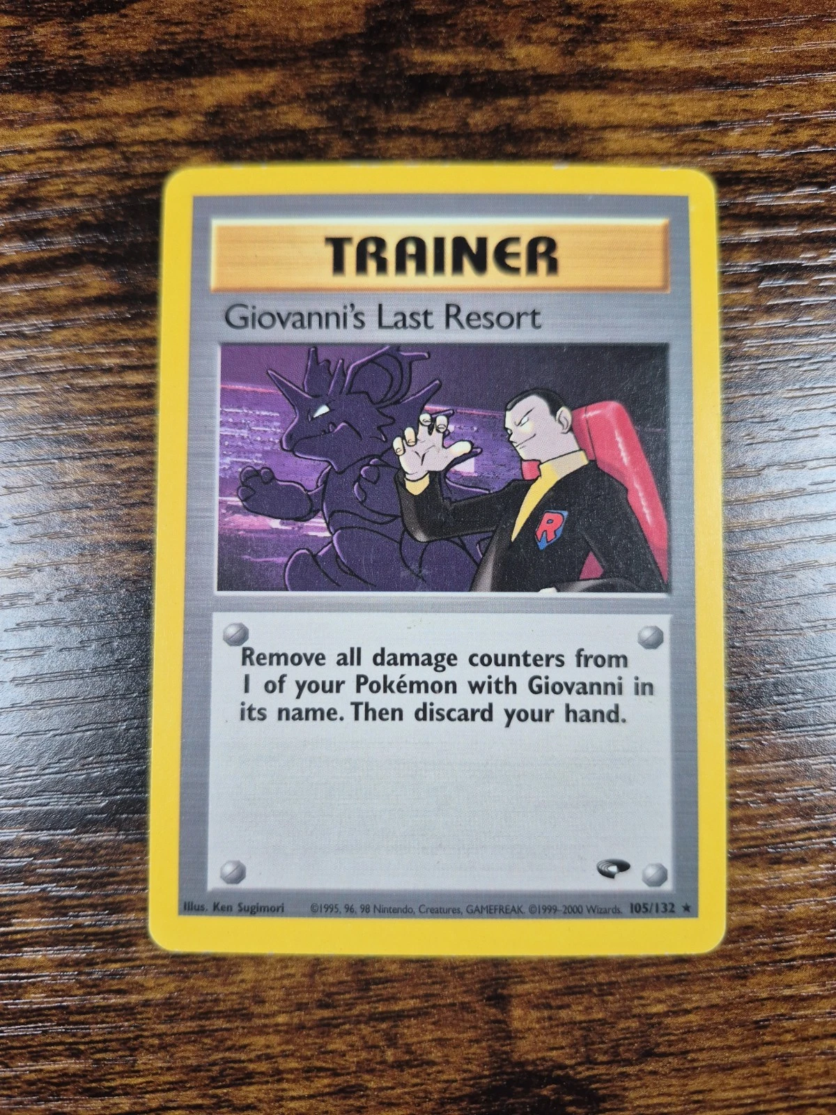 Giovanni's Last Resort 105/132 Pokemon Gym Challenge Regular Ungraded