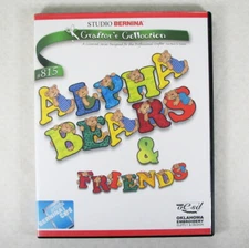 Studio Bernina Artista Oesd Alphabears & Friends # 815 Cartridge Charts EUC