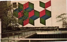 Vintage Postcard- LEVERAGE BY ROBERT WIEGAND, LEVER HOUSE, NEW YORK CITY, N.Y.