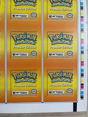 Pokemon Action Flipz Series One Premier Edition Uncut Sheet
