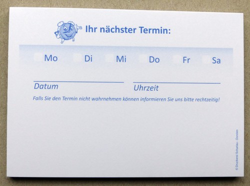 Blocks "Ihr nächster Termin" - verschiedene Varianten, Farben und Mengen - NEU - Bild 60 von 61