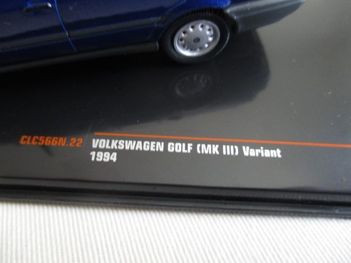 MINIATURE 1/43 VOLKSWAGEN GOLF MK III VARIANT 1994 IXO CLC 566N BLEU - Bild 6 von 6