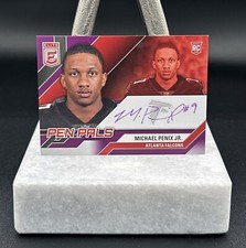 MICHAEL PENIX JR Panini Donruss Elite Pen Pals Auto RC Purple Ink Atlanta Falcon