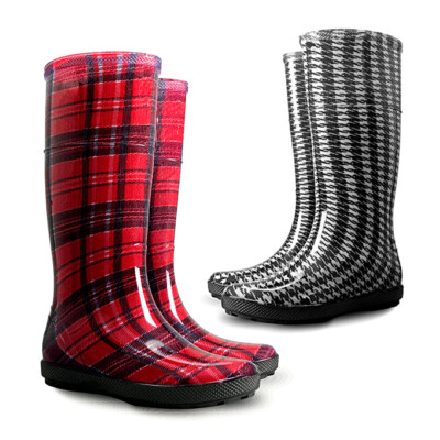 Damen Gummistiefel HAWAI LADY Print Design PVC wasserdicht Gummistiefel Regenstiefel