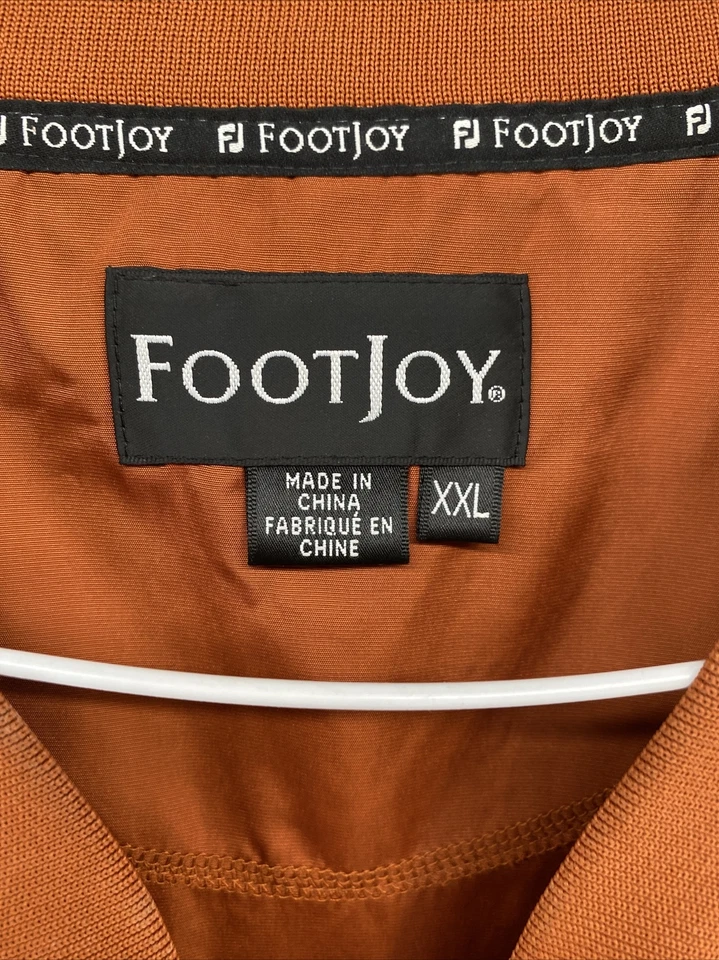 Footjoy мужской пуловер оранжевый легкий гольф ветровка куртка размер 2XL читать - Изображение 2 из 4