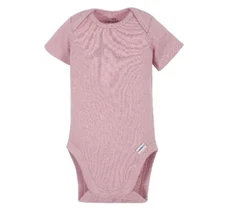 Gerber Baby Girl 1-Piece Modern Moments Organic Cotton Pink Onesies Size 0-3M