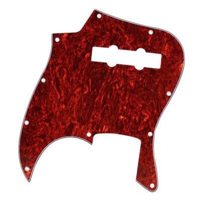 Red Tortoise Shell Pickguard 3 Ply Für  J Bassgitarre