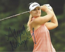 LPGA GOLFER ANNA NORDQUIST HAND SIGNED 8x10 PHOTO A w/COA PROOF WOMEN'S GOLF