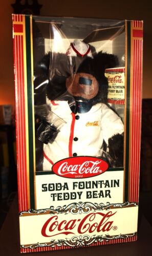 Coca-Cola 1999 Soda Fountain Teddybär George Bearton #HH0210 Plüsch sauber, sehr guter Zustand - Bild 3 von 12