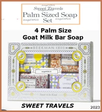 Beekman 1802 Goat Milk Bar Soap Gift Set Box SWEET TRAVELS 3.5 oz Bars Holiday