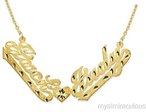 Lovers Necklace Yellow Gold Plated 