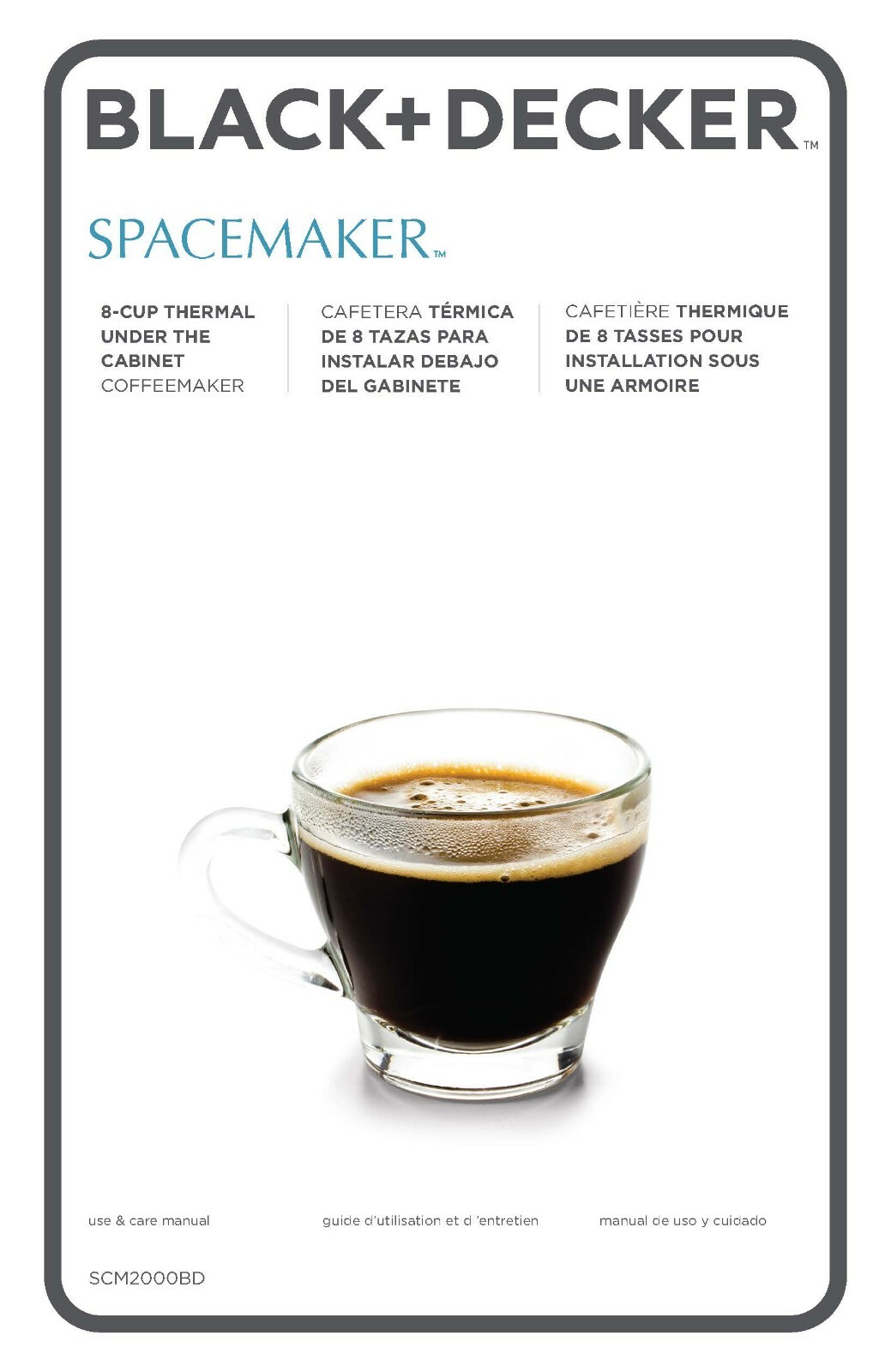 Scm2000bd Coffee Maker User Manual Instructions Guide
