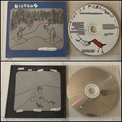 PINBACK Live In Donny's Garage Tour EP CD Sewn Sleeve-Three Mile Pilot Rob Crow