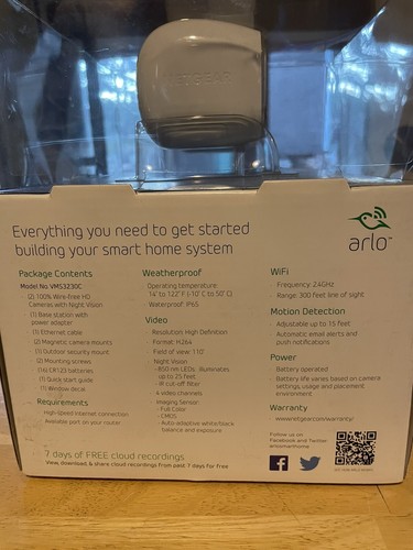 Sistema di sicurezza HD Arlo 2 telecamere - Foto 4 di 6