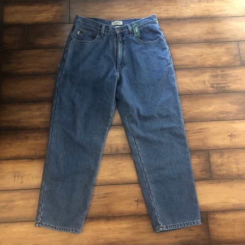 LL Bean Mens 34 X 29 Fleece Lined High 