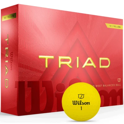 Wilson Staff Triad Golfbälle / Yellow Dozen Pack / Multibuy / New 2025 Model