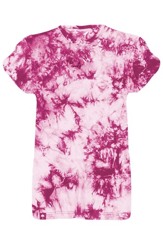 Womens Tie Dye T Shirt Top Tee Tye Die Music Festival Hipster Indie Retro tshirt - Picture 16 of 21
