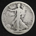 ** 1917-S REVERSE Walking Liberty Silver Half Dollar FREE SHIPPING!