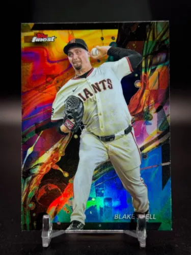 2024 Topps Finest OIL SPILL REFRACTOR SP Blake Snell San Francisco Giants #88 - Picture 1 of 3