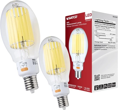 Satco S13197 - 60/68/85 Watt LED HID Replacement  - 5000K (1, 2, OR 6 Pack) - Picture 9 of 10