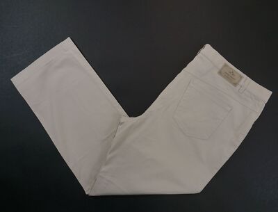 Gerry Weber Jeans Trousers Irina Womens W36 L28 36/28 Beige Straight Lightweight F2578