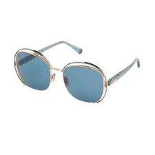 Roberto Cavalli RC 1119 33V Blue/Gold Round Metal Sunglasses Frame 57-20-140