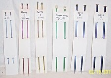 KNITTING NEEDLES BOYE: 2 - 4.5mm- 5.0mm- 5.25mm- 6.5mm- 8mm- 9mm -U CHOOSE SIZE