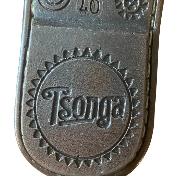 Sandalias de Tanga Tslops Hechas en Sudáfrica Cuero Talla 40 o 9.5. Chanclas raras Foto 3 de 4