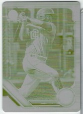 Owen Miller 2019 Bowman Draft Paper Yellow Printing Plate RC 1/1 Padres