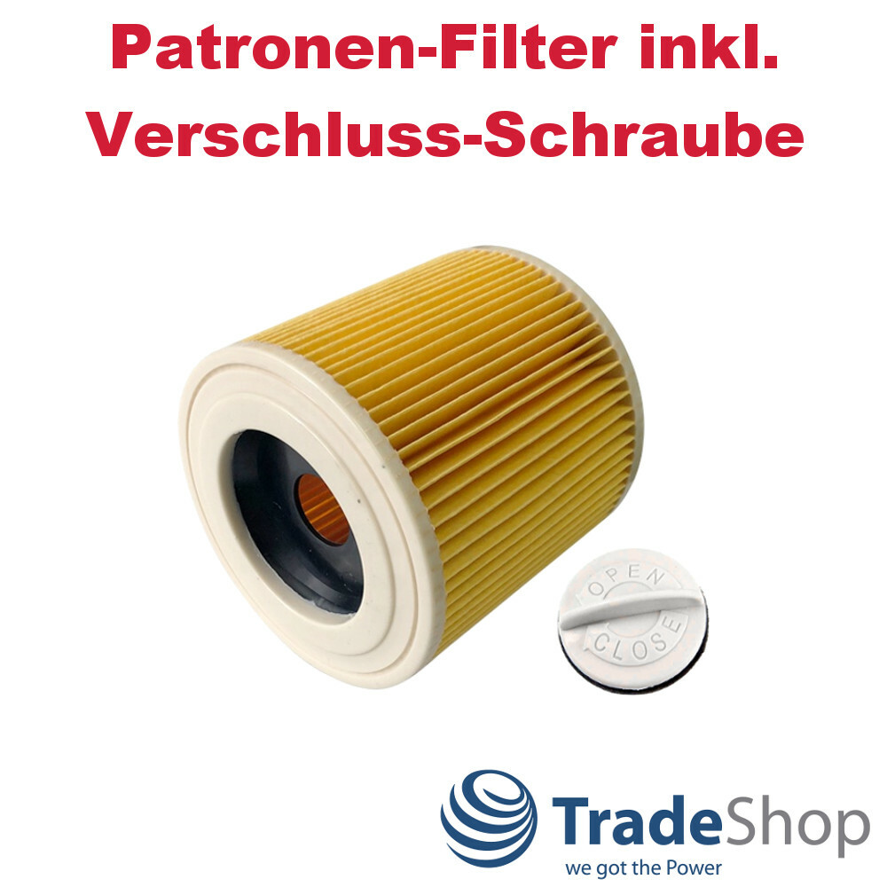 Kärcher Wd3 3x Patronen-Filter Für Kärcher WD 2500 M, WD 3200 AF