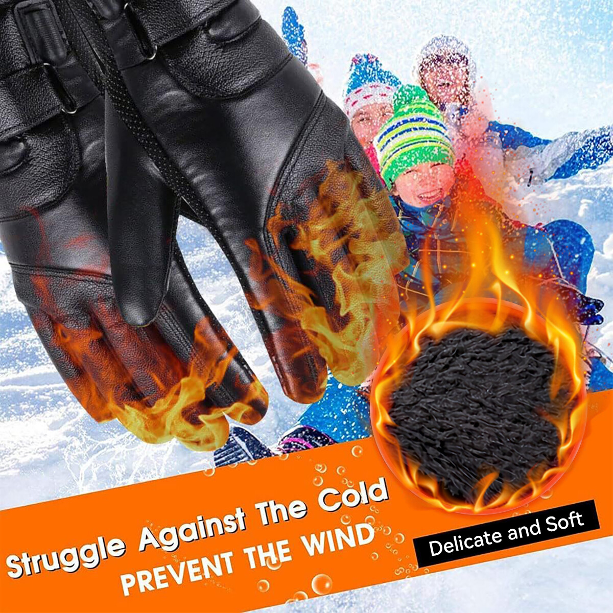 USB Heated Gloves Motorcycle Heated Gloves Winter Warm Electric Warm