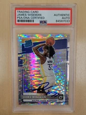 James Wiseman Optic Pulsar RC Autograph PSA/ DNA Certified