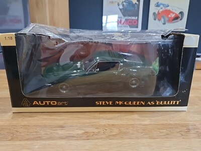 Ford Mustang GT Steve McQueen Bullitt Green 1:18 Autoart 72811