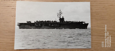 Foto Marineschiff Flugzeugträger CVE 112 USS Siboney  ca. 14x9cm
