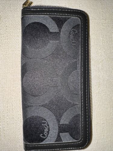 COACH wallet acordion zipper