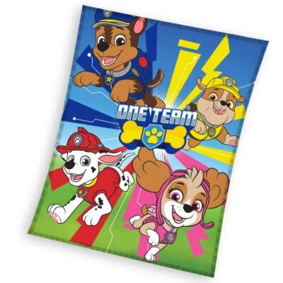 CARBOTEX One Team | Fleece-Decke | 110 x 140 cm | Paw Patrol | Kuscheldecke