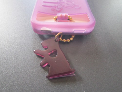 Juicy Couture Key fob Purse Charm iPhone 4 Case Purple or Blue New Vintage - Picture 10 of 28
