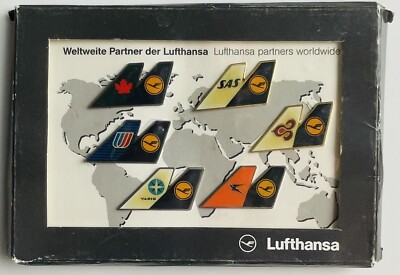 Lufthansa Airlines  - Pin Set - Set of 6 Tailfin Partner Pins