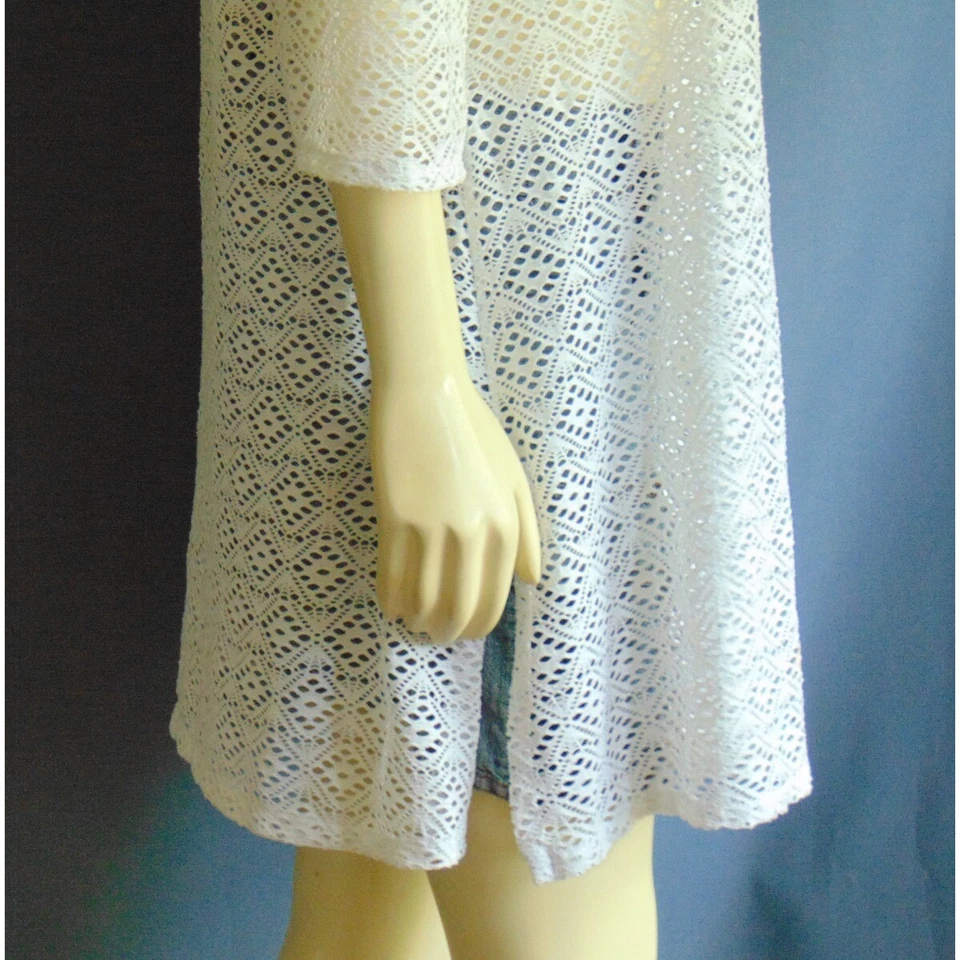 Vestido de encubrimiento Miraclesuit blanco recorte línea A XS Foto 4 de 4