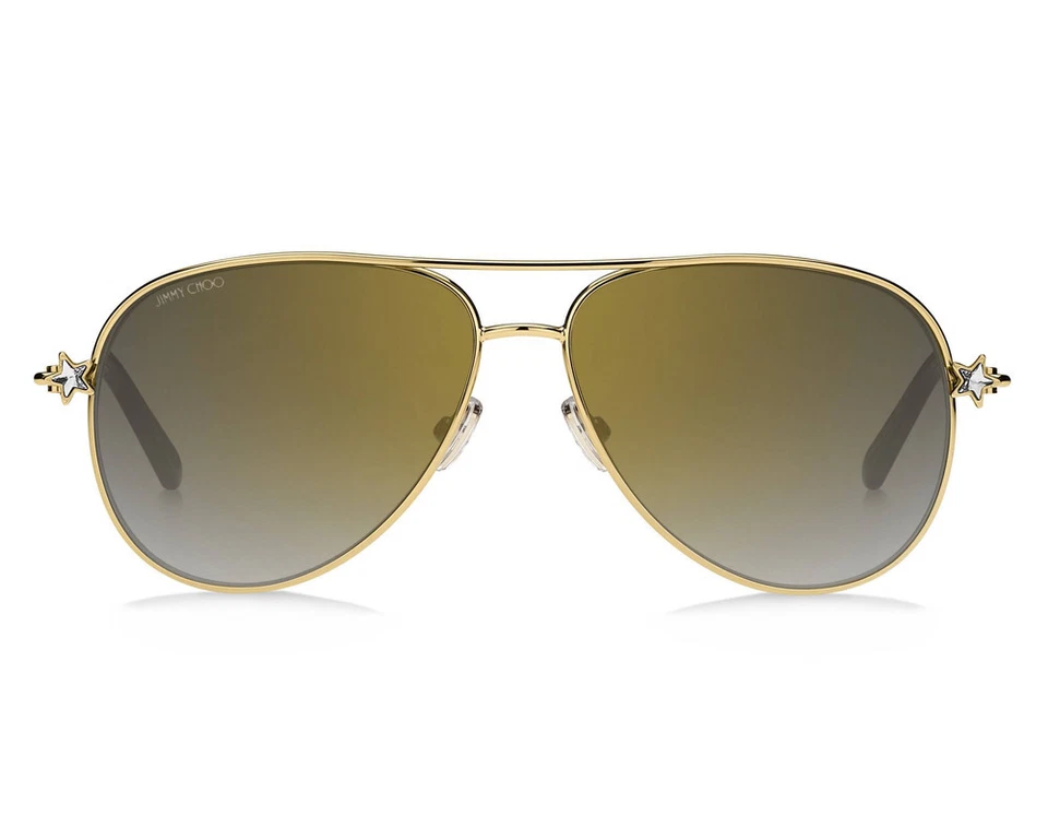 Gafas de sol para mujer Jimmy Choo SANSA/S J5GFQ doradas aviador gris azul degradado 58 mm Foto 3 de 3