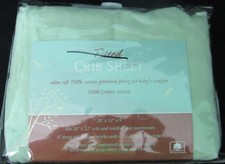 TL Care Cotton Jersey Fitted Crib Sheet baby bedding green new