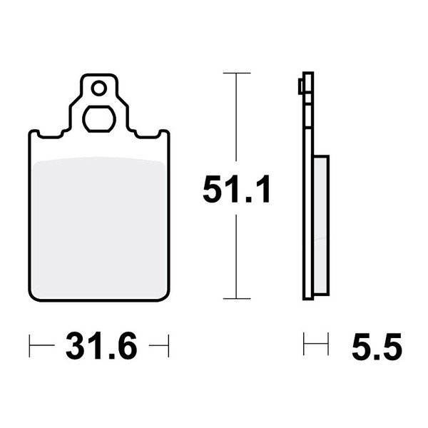 Trw Ec BremsbeläGe Passend Vorn FüR Italjet Formula 50 Bj. 1995-1998-image