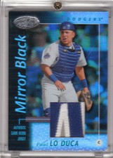 2002 02 Leaf Certified Paul Lo Duca LoDuca Patch Mirror Black 1/1 Read