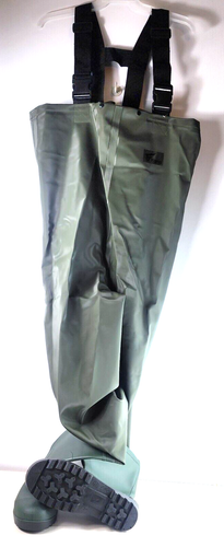 NEW Bootfoot Chest Waders 2-Ply Waterproof US 9 Men Olive Green Fishing Hunting - Picture 2 of 7