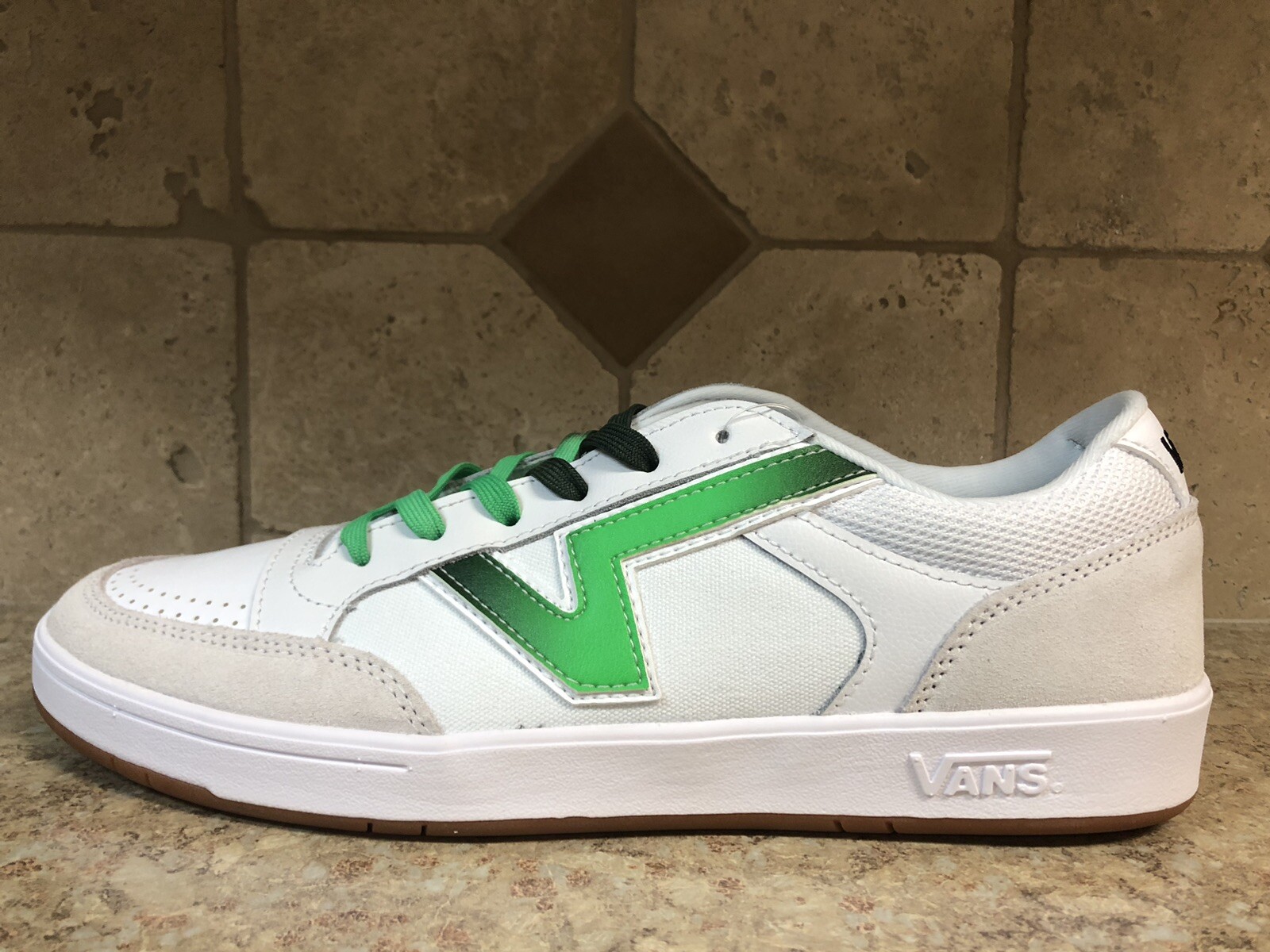 Rare Vans Lowland CC Court Lime Green White Skate Shoes Sz 12 eBay