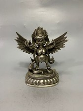 Ancient China Antique Bronze White Bronze Roc Bird Ornaments Collectibles