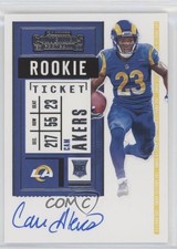 2020 Panini Contenders RPS Cam Akers #121 Auto 0sm9