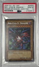 Yu-Gi-Oh PSA 10 GEM-MT 'Red-Eyes Black Dragon' PCJ-EN001 PRISMATIC SECRET RARE