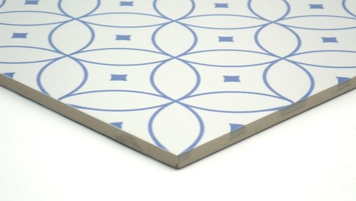 Carrelage Emser F39GEOM1010V2 Géométrie - Plancher carré 10" x 10" et - Cadre gris - Photo 8/12