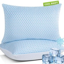 Shredded Memory Foam Pillows Queen Size Set of 2, Upgrade Queen 2 Pack 